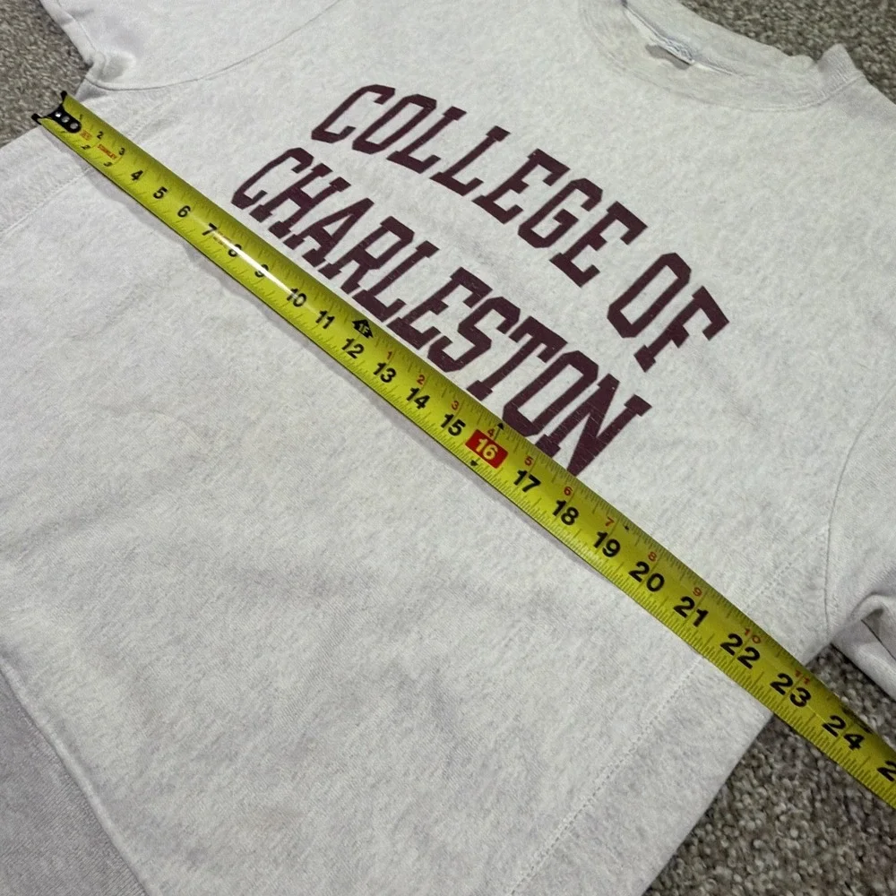 Vintage Champion Reverse Weave College Of Charleston Size Large Distressed 90s